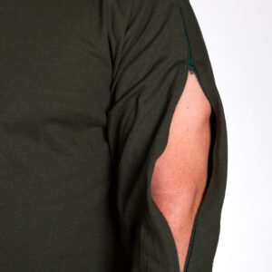 Zipped sleeves for men